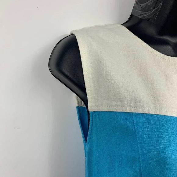 Pendleton‎ Women's Linen Blend Sleeveless Knit Dress Size 6 - Picture 4 of 12